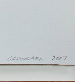 "What Time Does, " Digital Print with Shellac & Chine Colle signed by S. Caporael