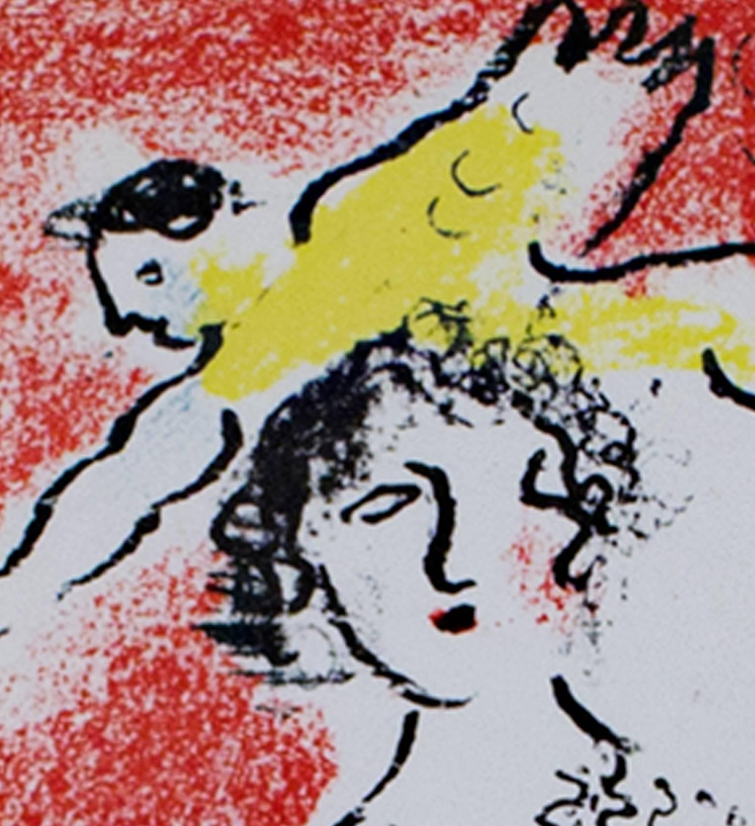 L'Atelier Mourlot Cover - Gray Figurative Print by Marc Chagall