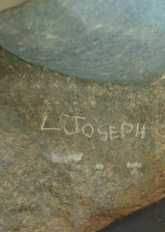 "Judge, " Carved Opal signed by Luckmore Joseph