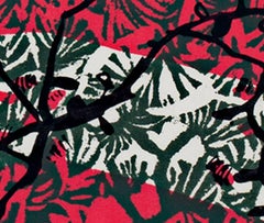 "Tamarack Pattern" an Original Color Silkscreen Print signed by Schomer Lichtner