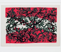 "Tamarack Pattern" an Original Color Silkscreen Print signed by Schomer Lichtner
