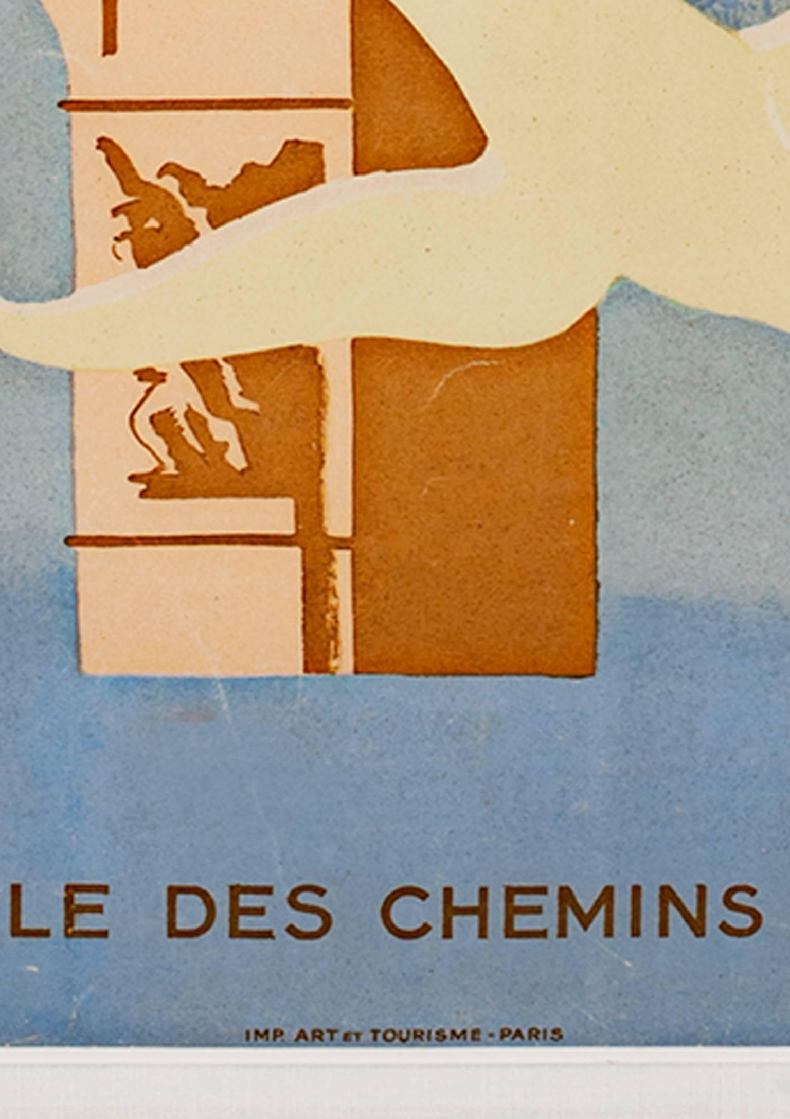 Original-Lithographieplakat „Paris“, signiert von Paul Colin im Angebot 3