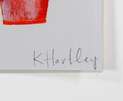 "The Gardeners KMH 011, " an Acrylic & Mixed Media signed by Katherine Hartley