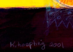"Saffron, " an Acrylic on Paper signed by Karen Hoepting