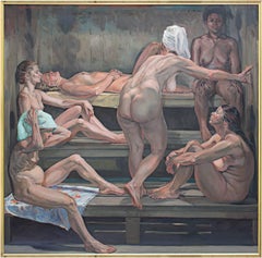 Nude Oil Female Figures Women Realism Expressionism Contemporary Sensual Signed