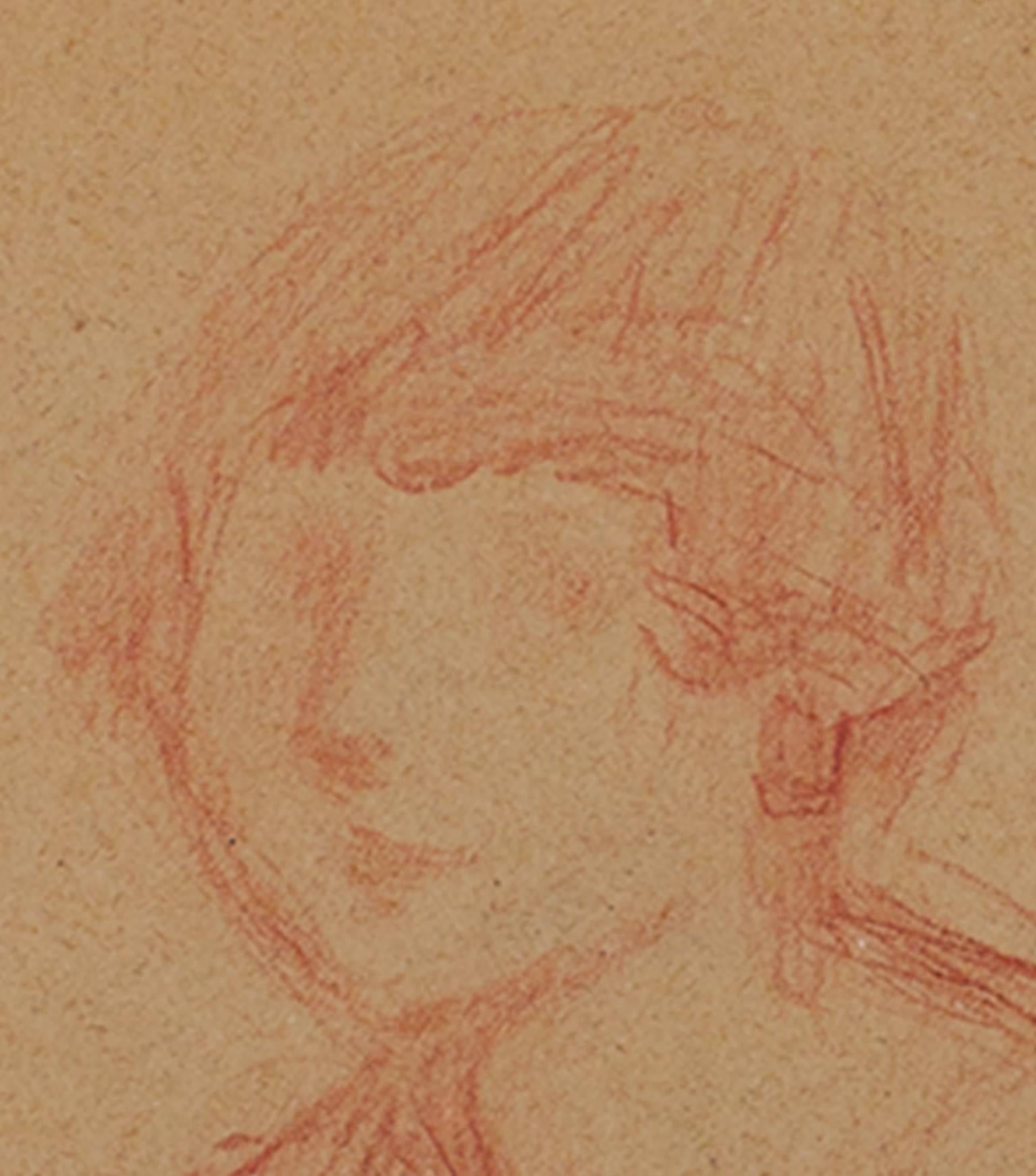 « Buste de Jeune Femme », un dessin au crayon de Georges D'Espagnat en vente 2