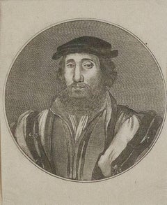 Portrait of a Man an Engraving by Wenceslaus Hollar