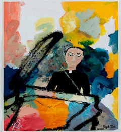 "Gary, " an Acrylic on Parchment signed by Reginald K. Gee