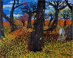 "Hikers Park North, " an Acrylic on Canvas signed by Reginald K. Gee