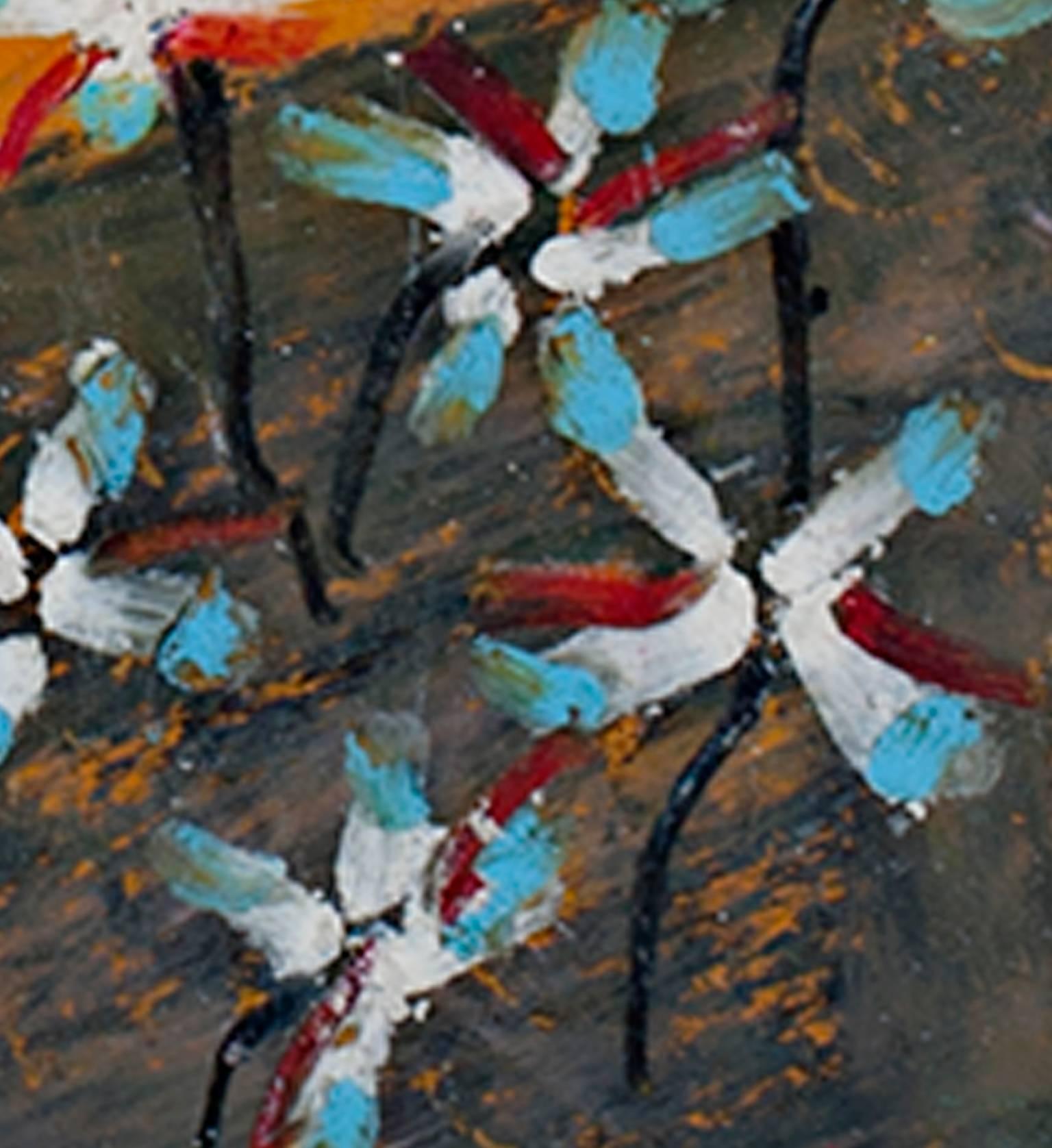 « Planter », un pastel à l'huile signé par Reginald K. Gee en vente 2