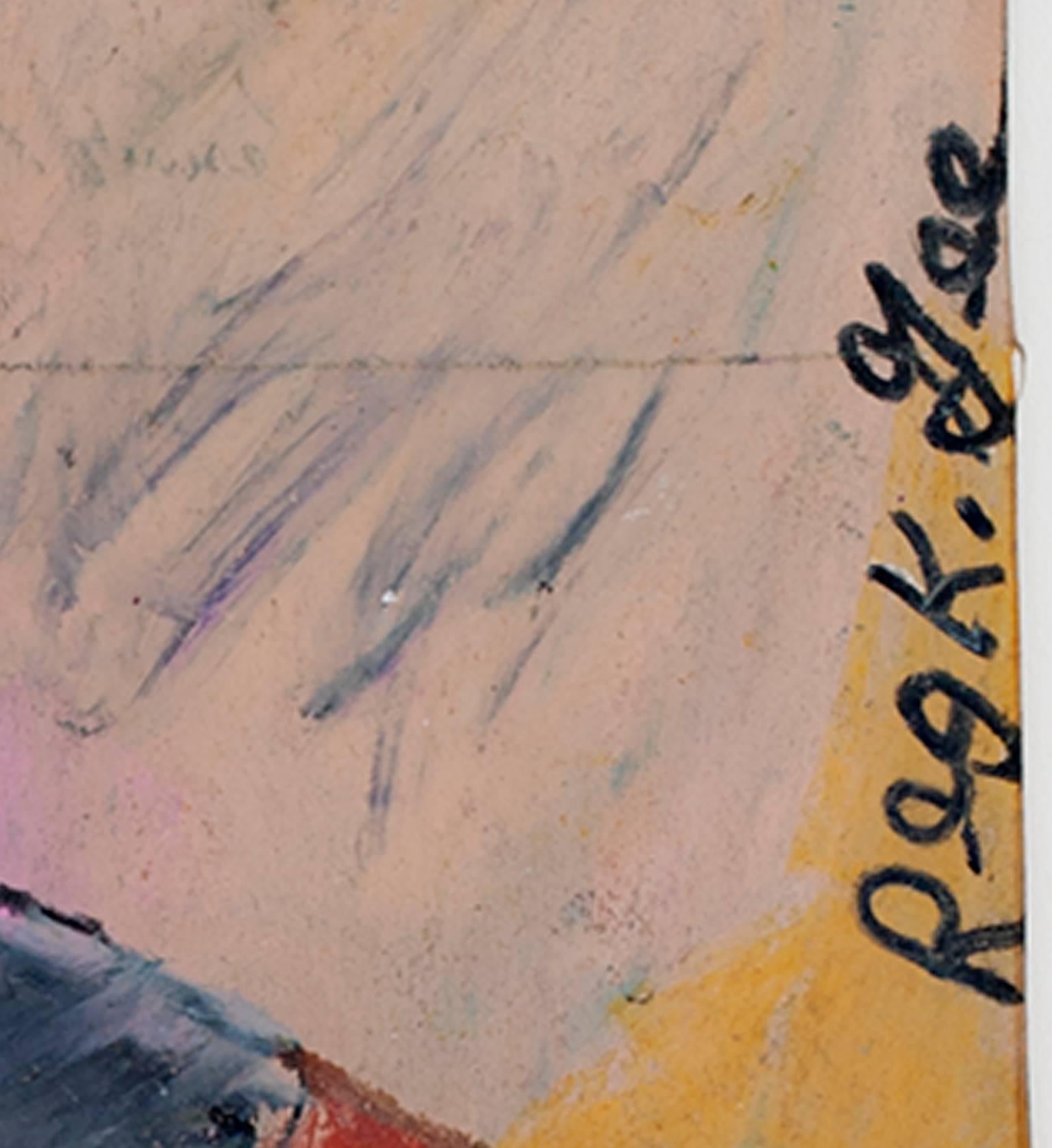 « Planter », un pastel à l'huile signé par Reginald K. Gee en vente 1