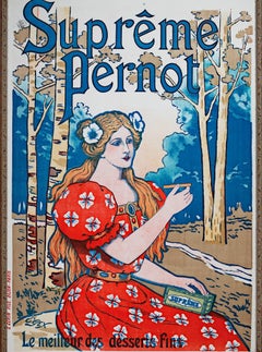 "Supreme Pernot, " Original Color Lithograph Poster by E. Gex