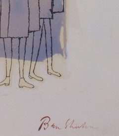 "Two Days of Childhood That are Still Unexplained, " Litho signed by Ben Shahn
