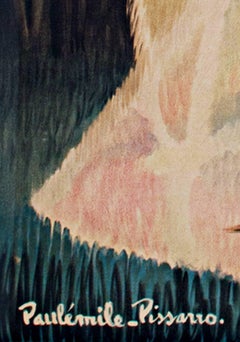 « Bal de l'AAAA Festival of Light », affiche de lithographie originale de Paul Pissarro