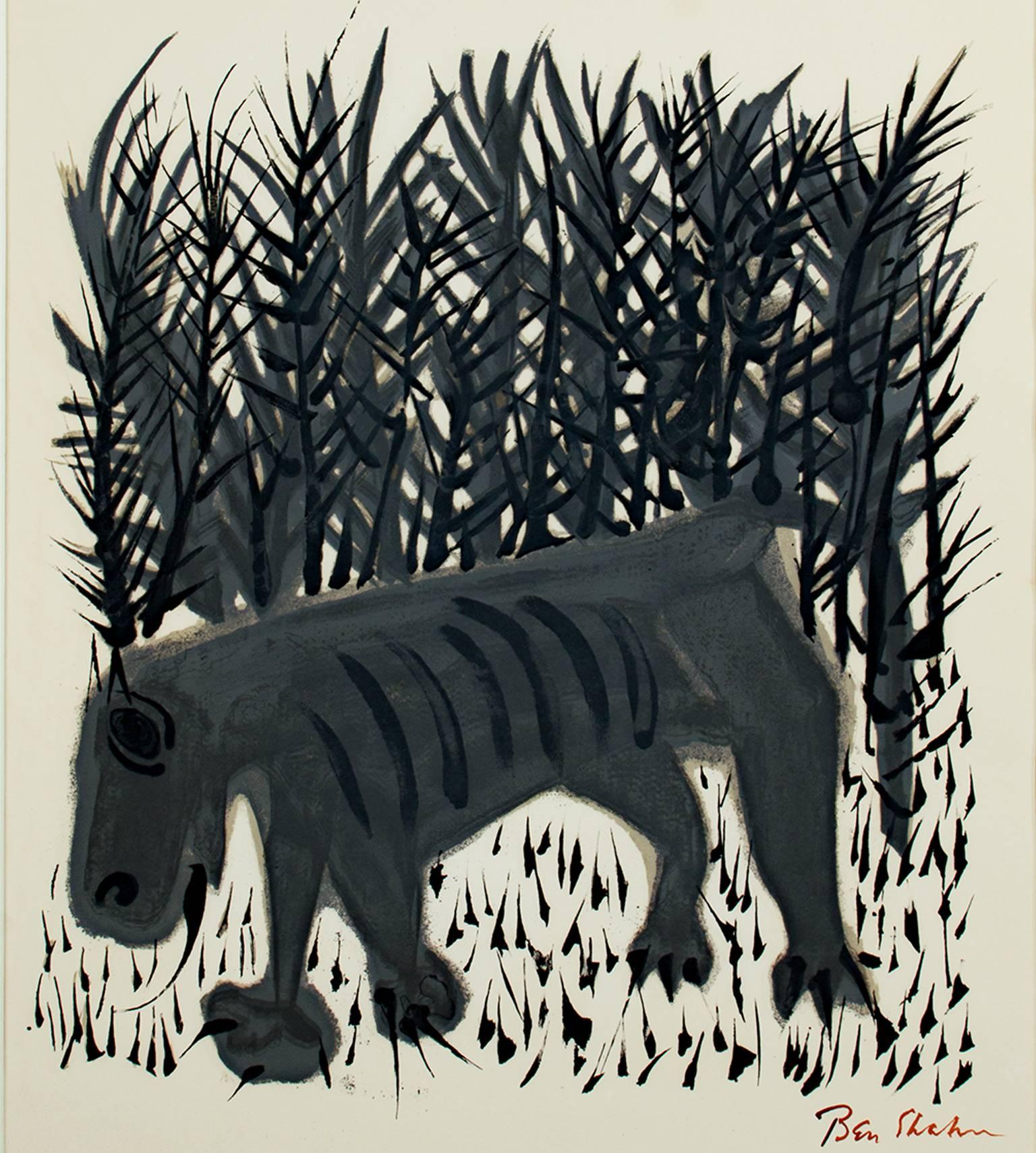 Ben Shahn Animal Print - One Must Know the Animals