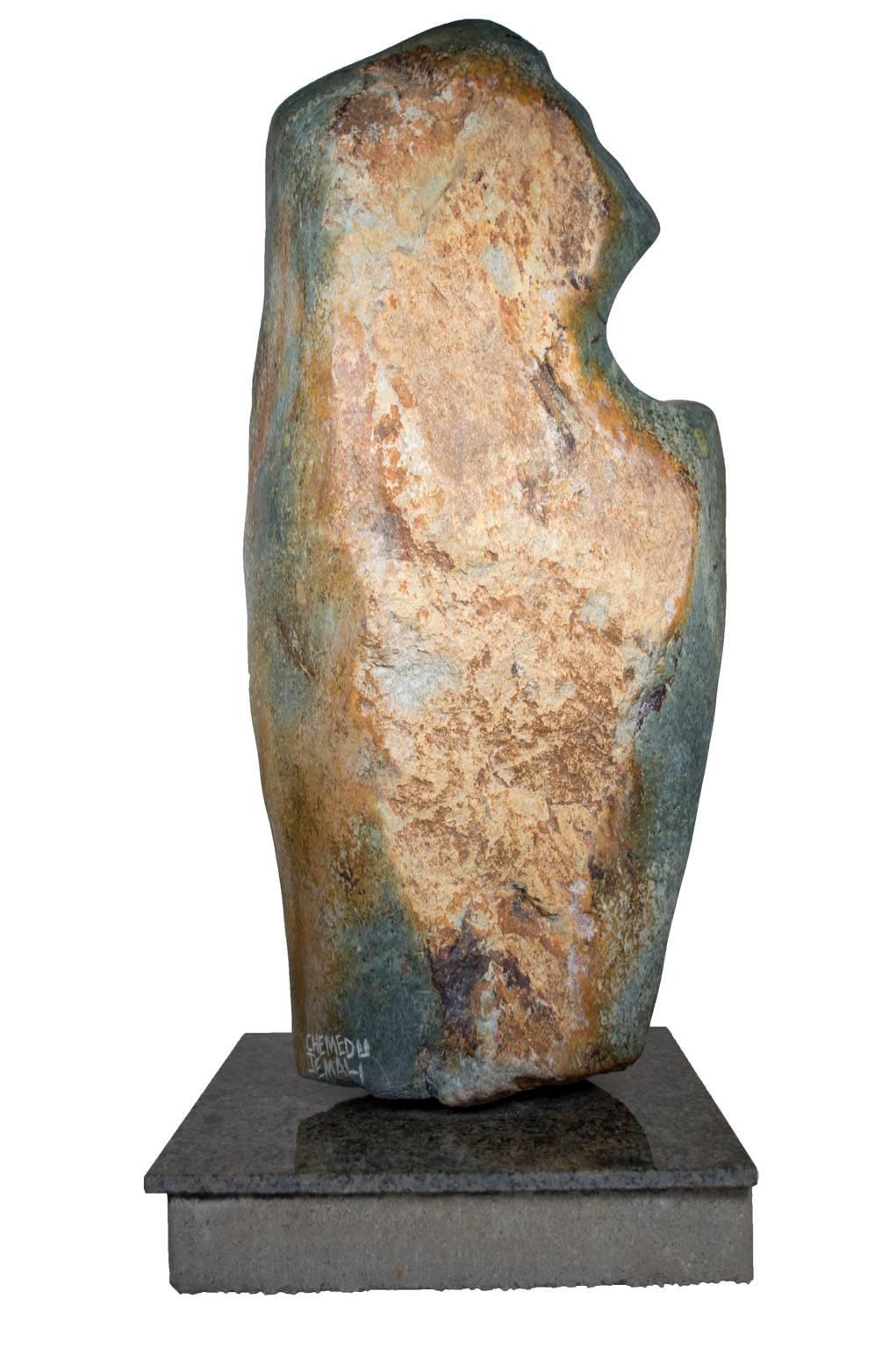 « Shona Chief », pierre serpentine sculptée signée par Chemedu Jemali en vente 5