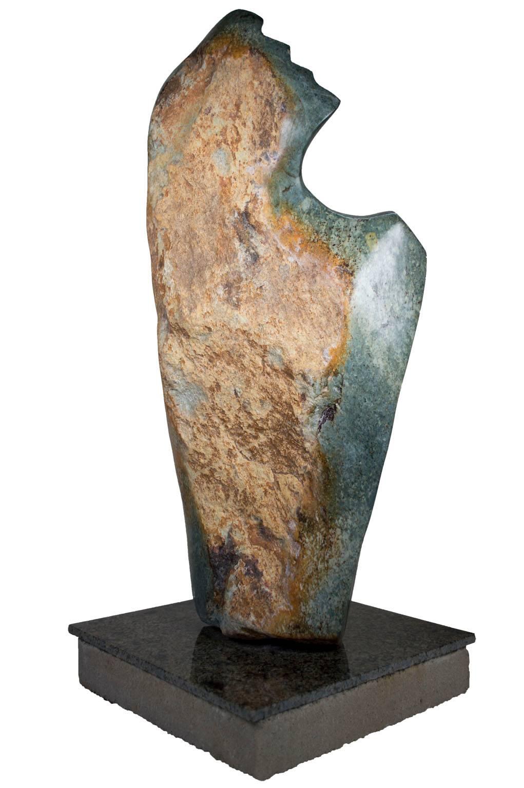 « Shona Chief », pierre serpentine sculptée signée par Chemedu Jemali en vente 6