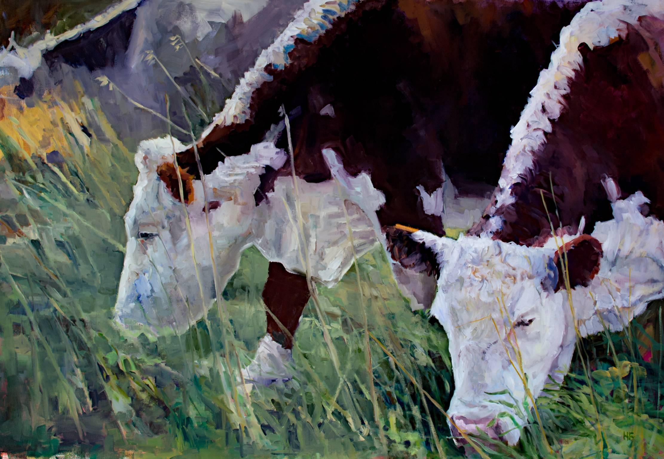 "Grazing," Oil on Canvas signed by Heather Foster