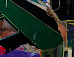 "Hatred Ceases for One Day, " Oil Pastel on Rag Board signed by Reginald K. Gee