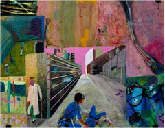 "Chemical Skoids Void Balance", acrilico su carta firmato da Reginald K. Gee