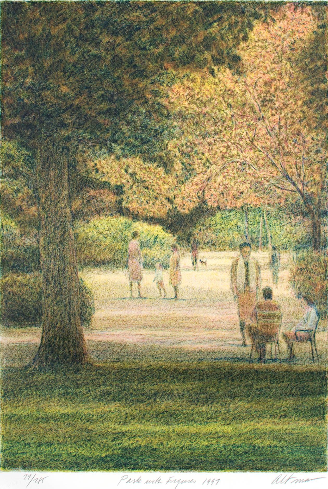 harold altman central park lithograph