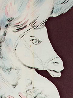 "Fashionable Boulevard Montmartre, " Original Lithograph Poster by Pierre Brenot