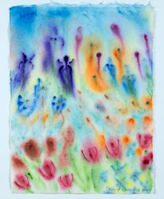 "Spring Spirit Garden", acquerello firmato da David Barnett