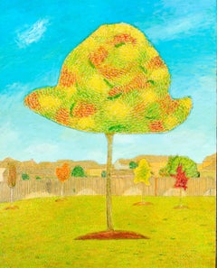 "Candy Oak, " Oil on Wood signed by Robert Richter