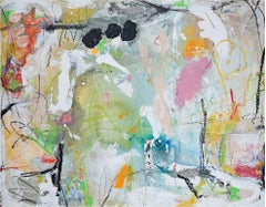 "Walking Song, " Abstract Pastel Mixed Media on Paper signed by Alayna Rose