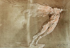 "Homage to Venus de Milo, " Original Color Lithograph signed by Claude Weisbuch