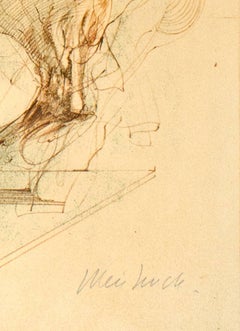 « Le Condottiere », lithographie originale en couleur signée Claude Weishbuch