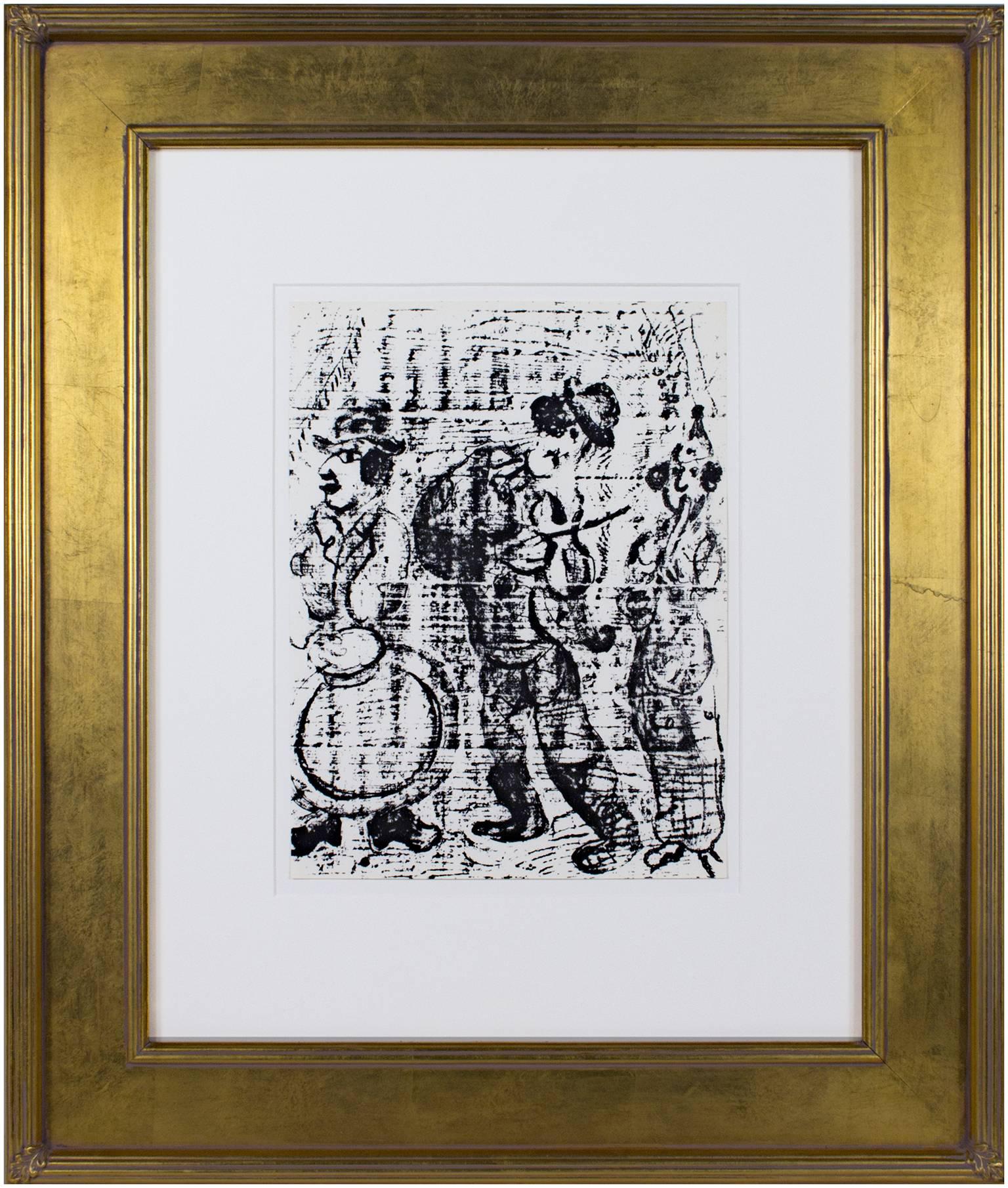 Wandering Musicians (M396) - Print by Marc Chagall