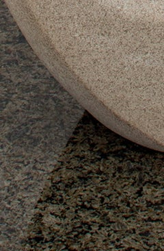 "Guitar Player, " Carved Limestone signed by Maureen Bergquist Gray