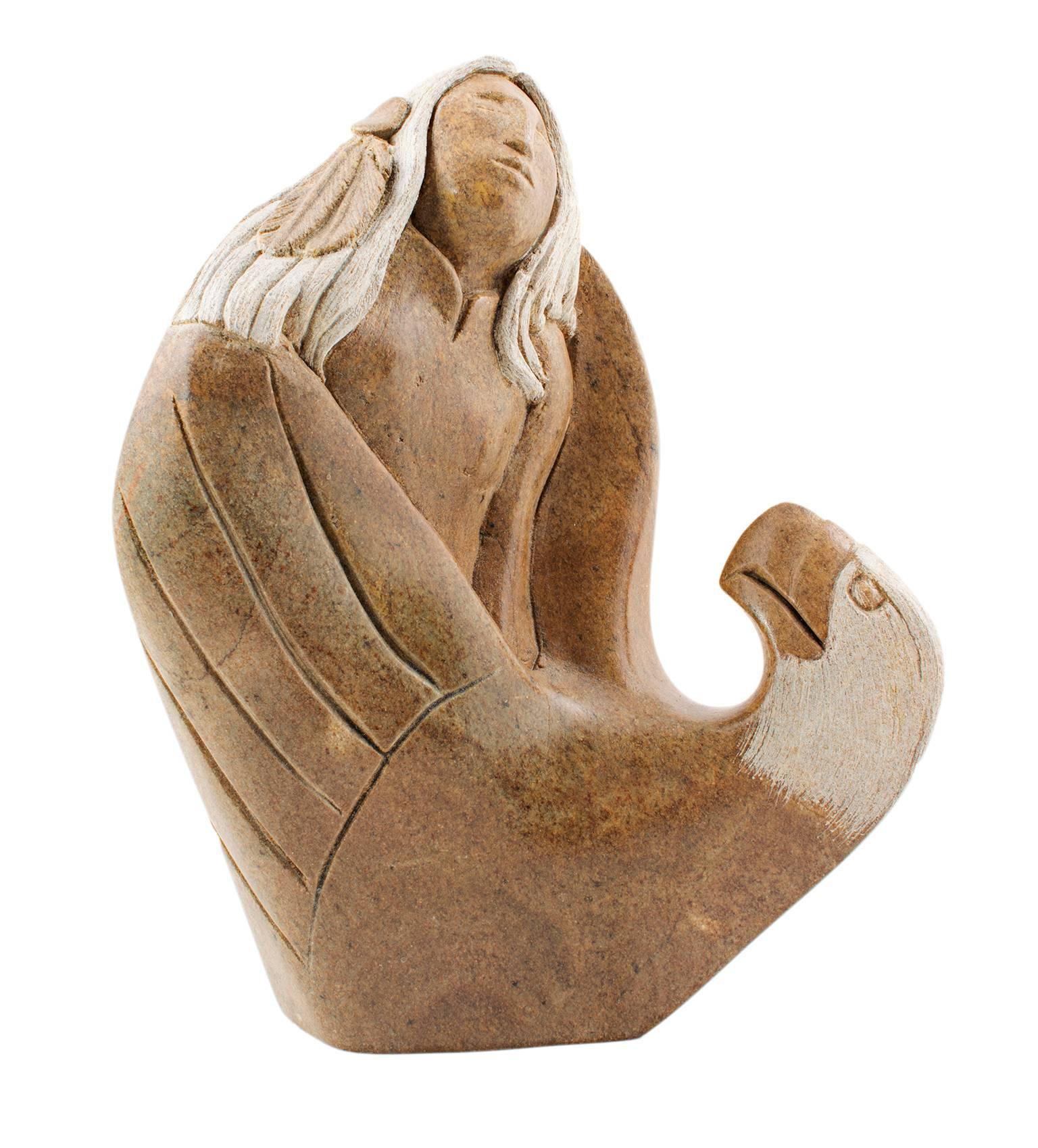 Dale Isaacs Figurative Sculpture - Eagle & Chief