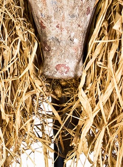 "Yaka Ceremonial Mask--Zaire, " Wood, Fiber, and Paint Mask