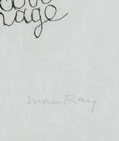 "Electro Magie Electro Image, " Etching and Aquatint signed by Man Ray