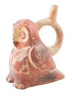 "Moche Owl Pot," Animalic Ceramic Vessel created in Pre-Columbian Peru