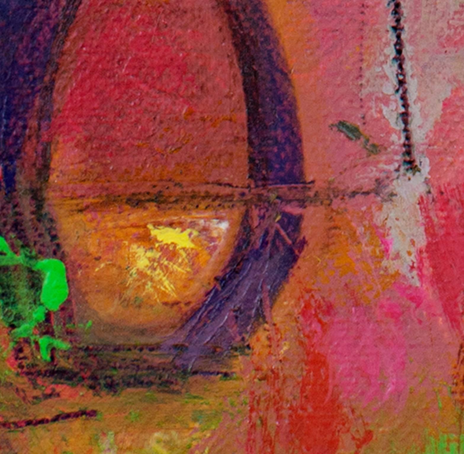 « James Session I », huile sur toile abstraite signée au verso par Alayna Rose en vente 3