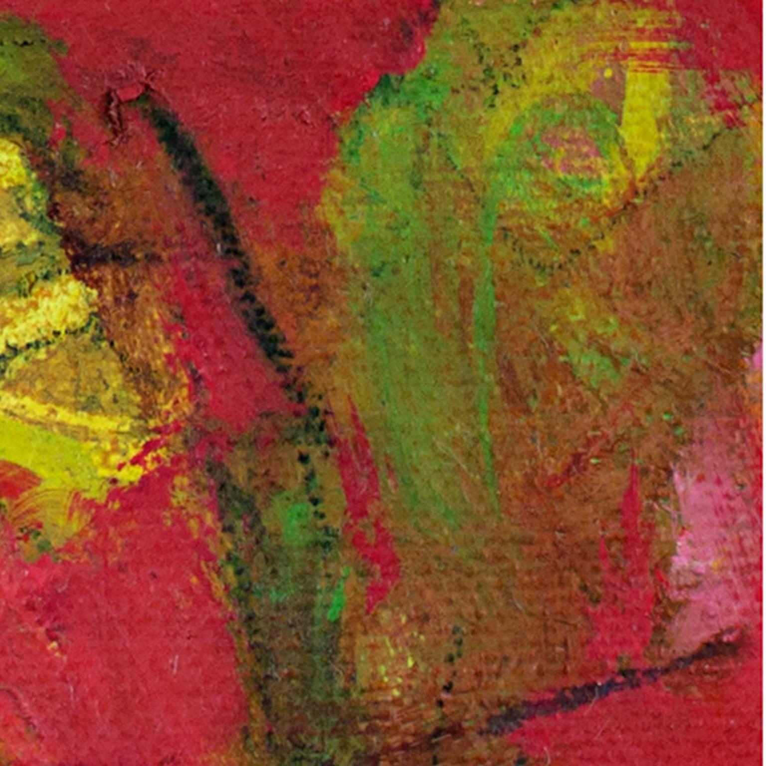 « James Session III », huile sur toile abstraite signée au verso par Alayna Rose en vente 4