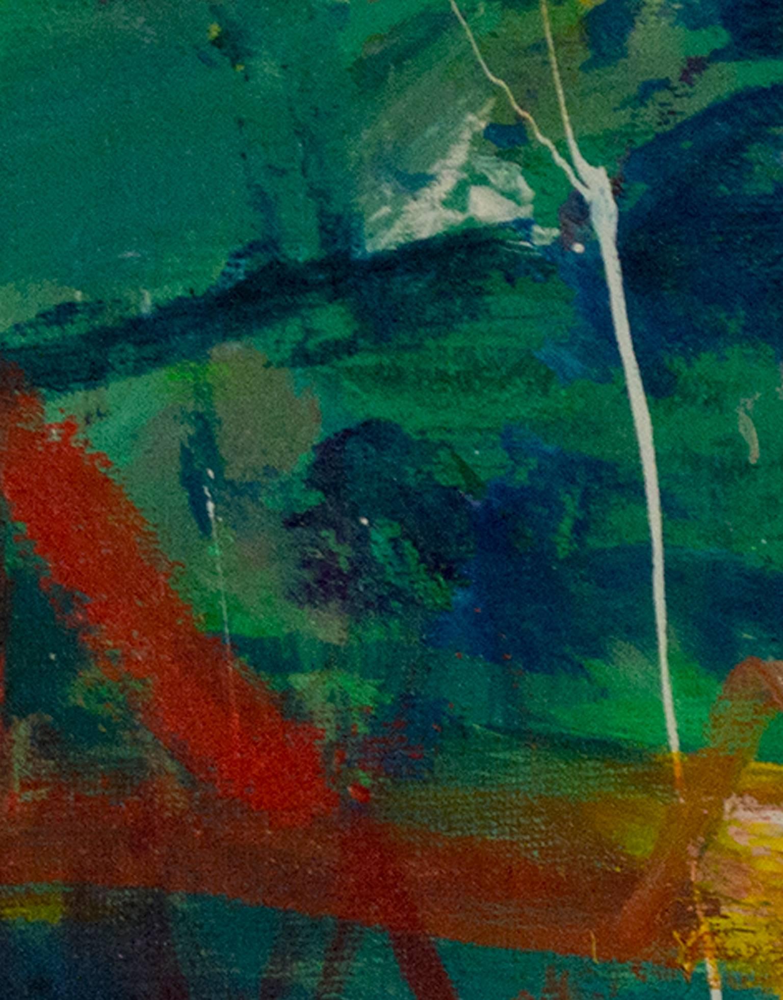 « Gypsy Wind I », huile sur toile abstraite colorée signée par Alayna Rose en vente 2