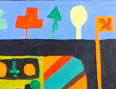 "My Crazy Cat, " Oil on Canvas signed by Joseph Rozman