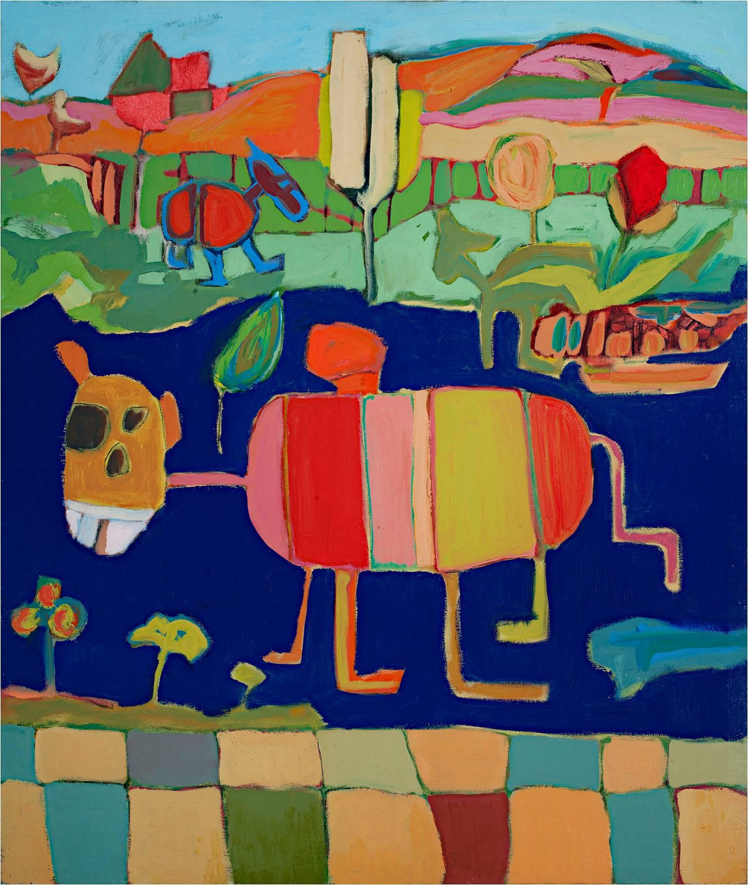 "My Cat Named Dog" OilExpressionistic Animal & Landscape by Joseph Rozman
