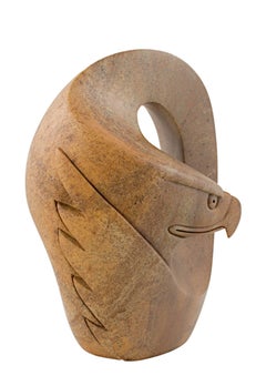 "Eagle, " Gold Brazilian Soapstone signed by William Skye