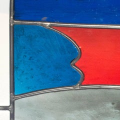 "Tramonto dopo la tempesta", vetrata dopo una xilografia di Carol Summers