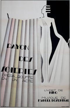 "Rayon des Soieries, Opera Bouffe en un Acte," Original Lithograph by M. Dufrêne
