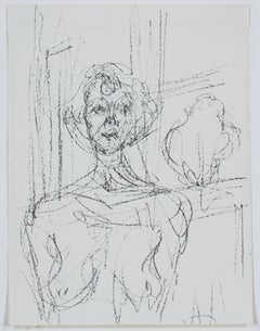 "Annette, " Original Black & White Lithograph by Alberto Giacometti
