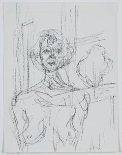 "Annette, " Original Black & White Lithograph by Alberto Giacometti