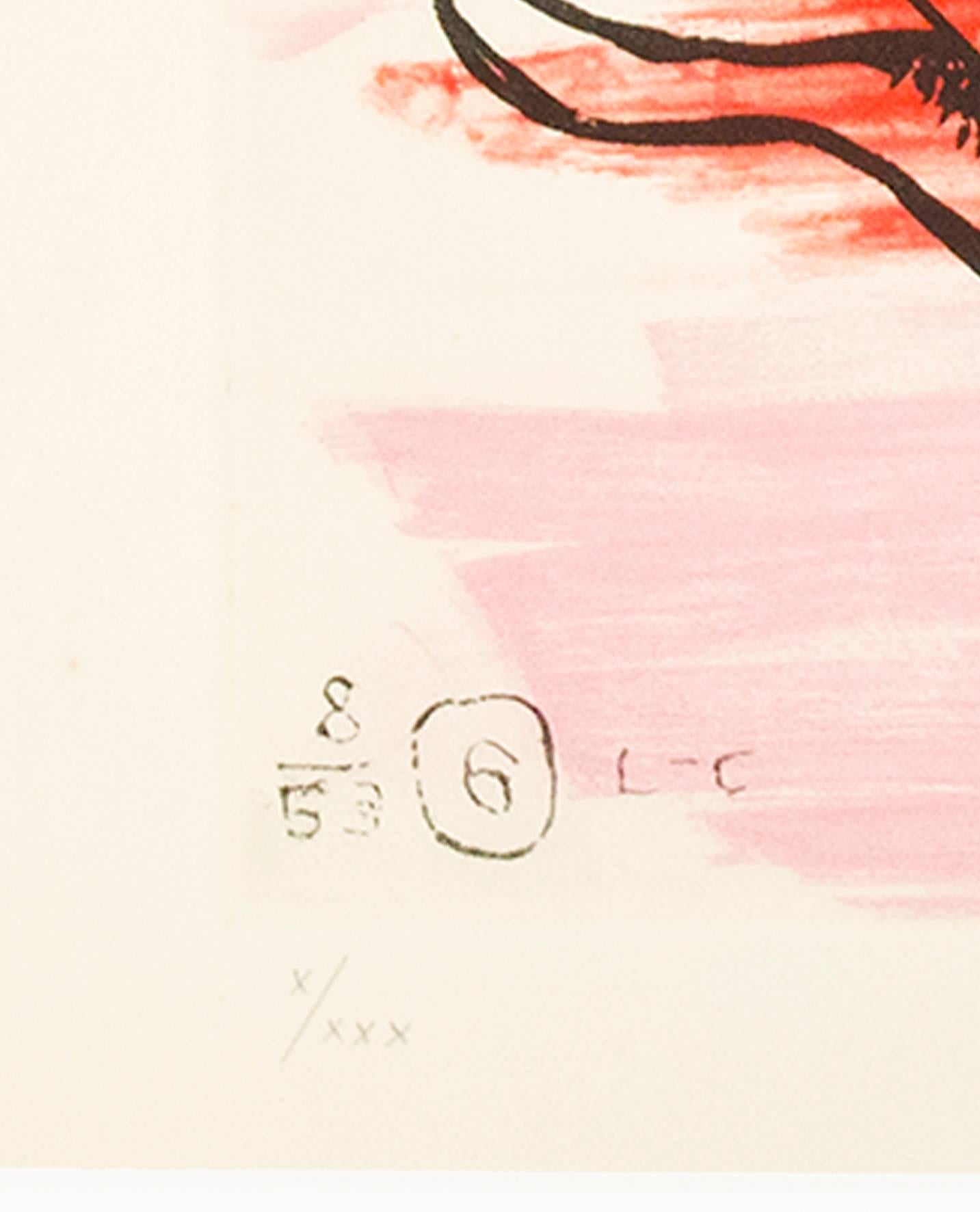 „The Catch (Les Mains du Pecheur), „Farb-Aquatinta signiert von Le Corbusier im Angebot 2