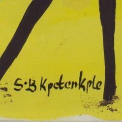 "Women Labour, " Acrylic on Paper signed by Samuel B. Kpentenkple