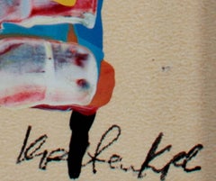 "Ashanti Woman Dancing, Ghana, Africa, " Acrylic on Paper by Samuel B. Kpetenkple